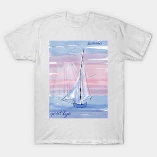 Sea and yacht T-Shirt